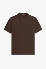 Fred Perry M6000 Men’s Shirt Burnt Tobacco Black | AXCJV7965