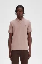 Fred Perry M6000 Men’s Shirt Dark Pink Burnt Tobacco | WFKYD8431