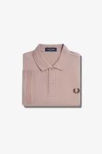 Fred Perry M6000 Men’s Shirt Dark Pink Burnt Tobacco | WFKYD8431