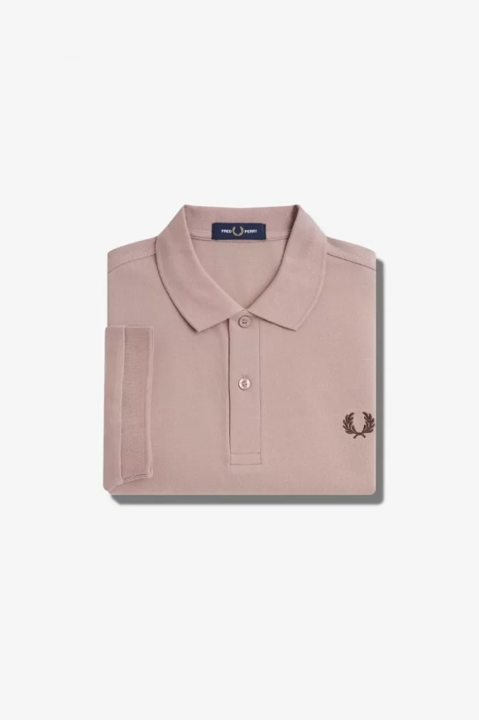 Fred Perry M6000 Men’s Shirt Dark Pink Burnt Tobacco | WFKYD8431