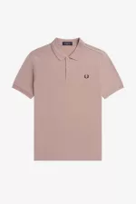 Fred Perry M6000 Men’s Shirt Dark Pink Burnt Tobacco | WFKYD8431