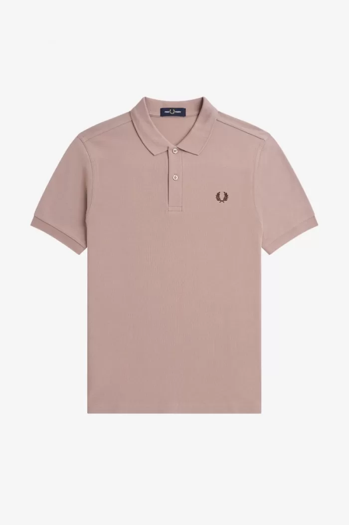 Fred Perry M6000 Men’s Shirt Dark Pink Burnt Tobacco | WFKYD8431