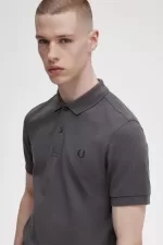 Fred Perry M6000 Men’s Shirt Gunmetal Black | OVXCM2831