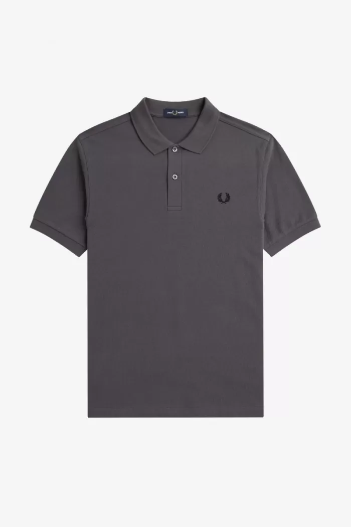 Fred Perry M6000 Men’s Shirt Gunmetal Black | OVXCM2831