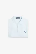 Fred Perry M6000 Men’s Shirt Light Aqua Midnight Blue | OWXLT3682