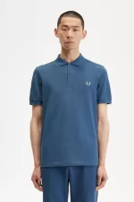 Fred Perry M6000 Men’s Shirt Midnight Blue Light Aqua | RICFJ8761