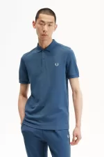 Fred Perry M6000 Men’s Shirt Midnight Blue Light Aqua | RICFJ8761