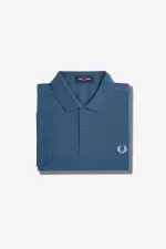 Fred Perry M6000 Men’s Shirt Midnight Blue Light Aqua | RICFJ8761