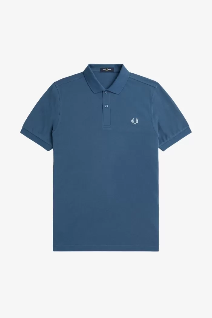 Fred Perry M6000 Men’s Shirt Midnight Blue Light Aqua | RICFJ8761