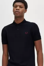 Fred Perry M6000 Men’s Shirt Navy Burnt Red | RZSQW2135