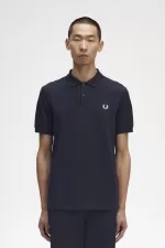 Fred Perry M6000 Men’s Shirt Navy Snow White | WPVRF3872