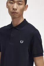 Fred Perry M6000 Men’s Shirt Navy Snow White | WPVRF3872