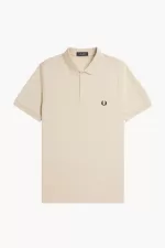 Fred Perry M6000 Men’s Shirt Oatmeal Black | YGPEL1324