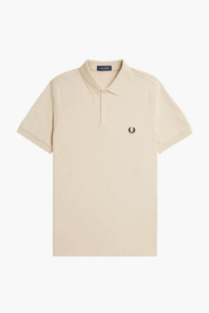 Fred Perry M6000 Men’s Shirt Oatmeal Black | YGPEL1324