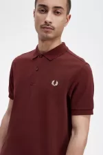 Fred Perry M6000 Men’s Shirt Oxblood Beige | NASLZ3109