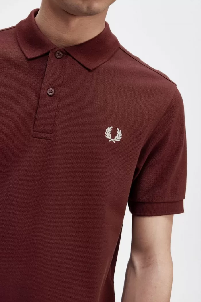 Fred Perry M6000 Men’s Shirt Oxblood Beige | NASLZ3109