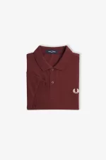 Fred Perry M6000 Men’s Shirt Oxblood Beige | NASLZ3109