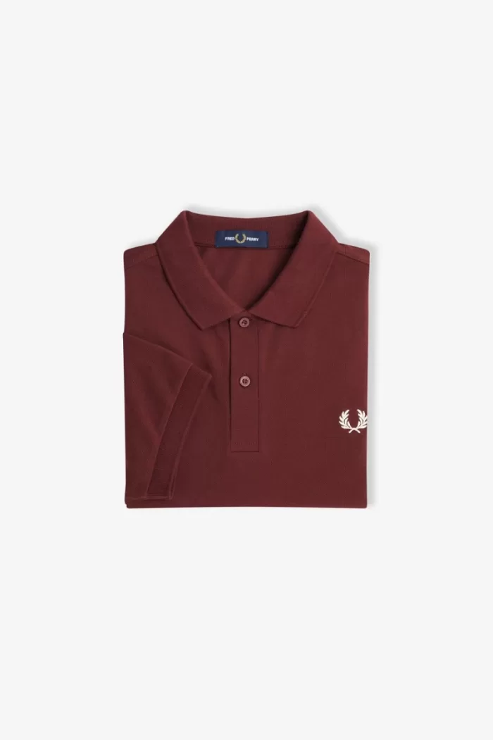 Fred Perry M6000 Men’s Shirt Oxblood Beige | NASLZ3109