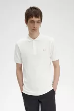 Fred Perry M6000 Men’s Shirt Snow White Green | OHDGX3091