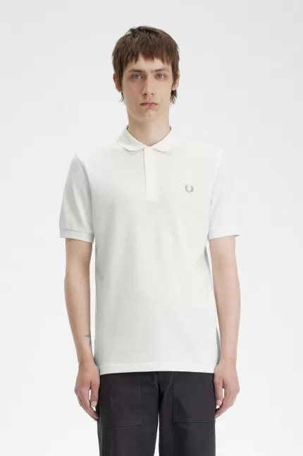 Fred Perry M6000 Men’s Shirt Snow White Green | OHDGX3091