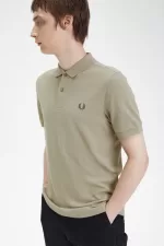 Fred Perry M6000 Men’s Shirt Warm Grey Dark Red | NRPUV5041