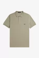 Fred Perry M6000 Men’s Shirt Warm Grey Dark Red | NRPUV5041