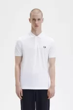 Fred Perry M6000 Men’s Shirt White Navy | UICRY1572