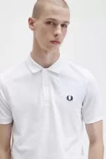 Fred Perry M6000 Men’s Shirt White Navy | UICRY1572