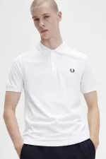 Fred Perry M6000 Men’s Shirt White Navy | UICRY1572