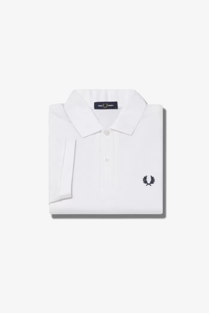 Fred Perry M6000 Men’s Shirt White Navy | UICRY1572