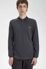 Fred Perry M6006 Men’s Shirt Anchor Grey Dark Coffee | GCODA1520