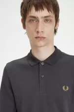 Fred Perry M6006 Men’s Shirt Anchor Grey Dark Coffee | GCODA1520