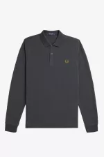 Fred Perry M6006 Men’s Shirt Anchor Grey Dark Coffee | GCODA1520