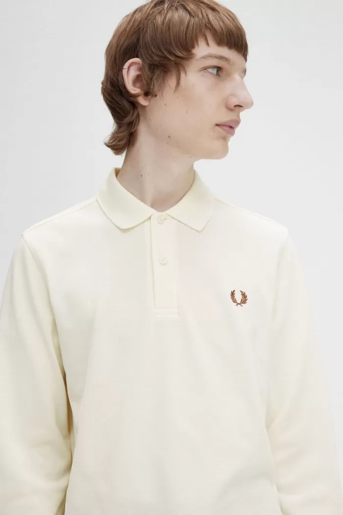 Fred Perry M6006 Men’s Shirt Beige Whisky Brown | MWOIX6259