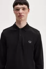 Fred Perry M6006 Men’s Shirt Black Chrome | KXFNP0872