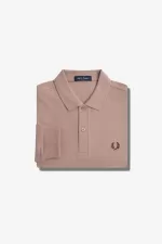 Fred Perry M6006 Men’s Shirt Dark Pink Burnt Tobacco | HXGCF7439