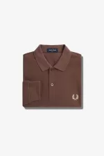 Fred Perry M6006 Men’s Shirt Dark Red Warm Grey | KCSHW3187