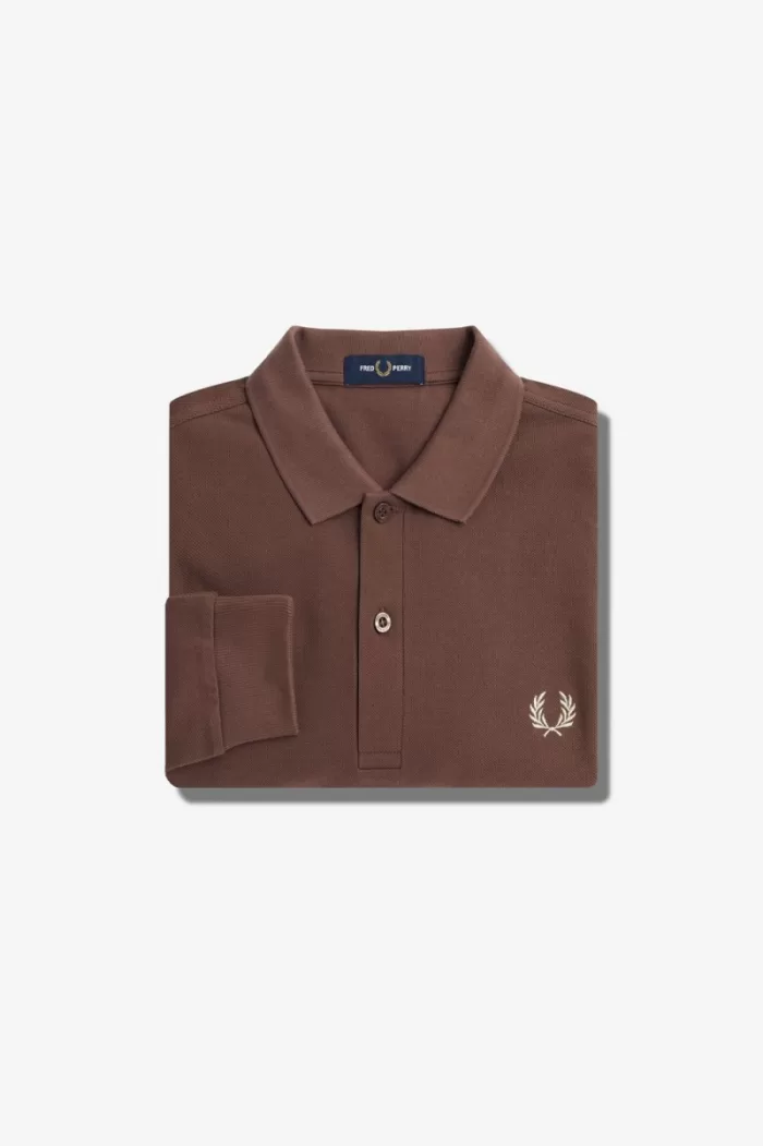 Fred Perry M6006 Men’s Shirt Dark Red Warm Grey | KCSHW3187