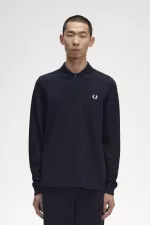 Fred Perry M6006 Men’s Shirt Navy White | BHEMK4789