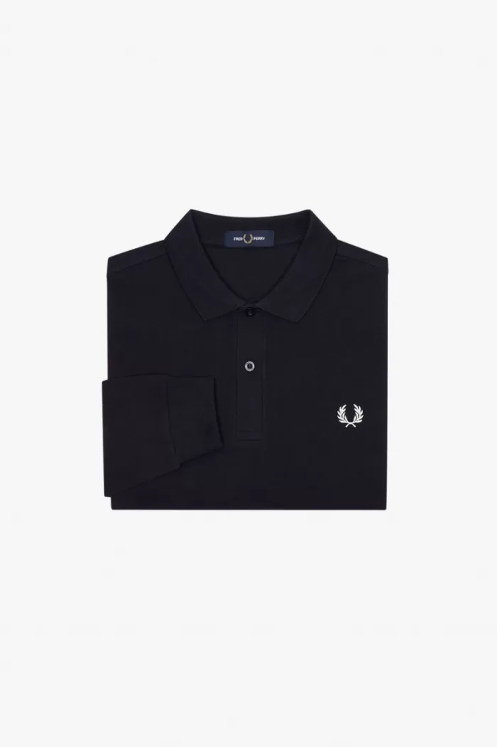 Fred Perry M6006 Men’s Shirt Navy White | BHEMK4789