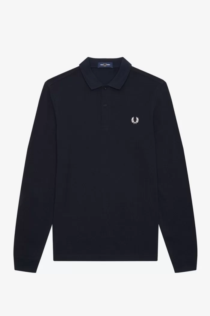 Fred Perry M6006 Men’s Shirt Navy White | BHEMK4789