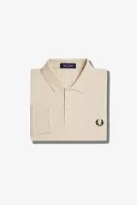 Fred Perry M6006 Men’s Shirt Oatmeal Black | YSVTD2569