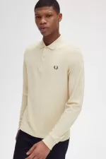 Fred Perry M6006 Men’s Shirt Oatmeal Field Green | XSNVF4139