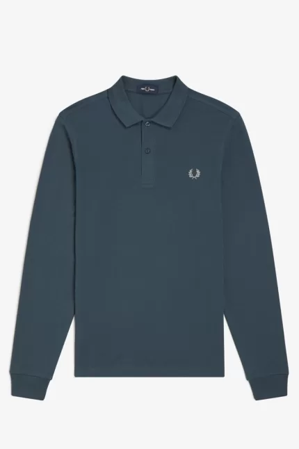 Fred Perry M6006 Men’s Shirt Petrol Blue | IWOZC4809