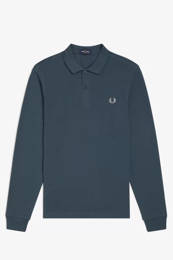 Fred Perry M6006 Men’s Shirt Petrol Blue | IWOZC4809