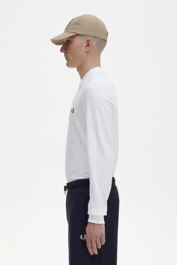 Fred Perry M6006 Men’s Shirt White Navy | OUJDH0658