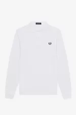 Fred Perry M6006 Men’s Shirt White Navy | OUJDH0658