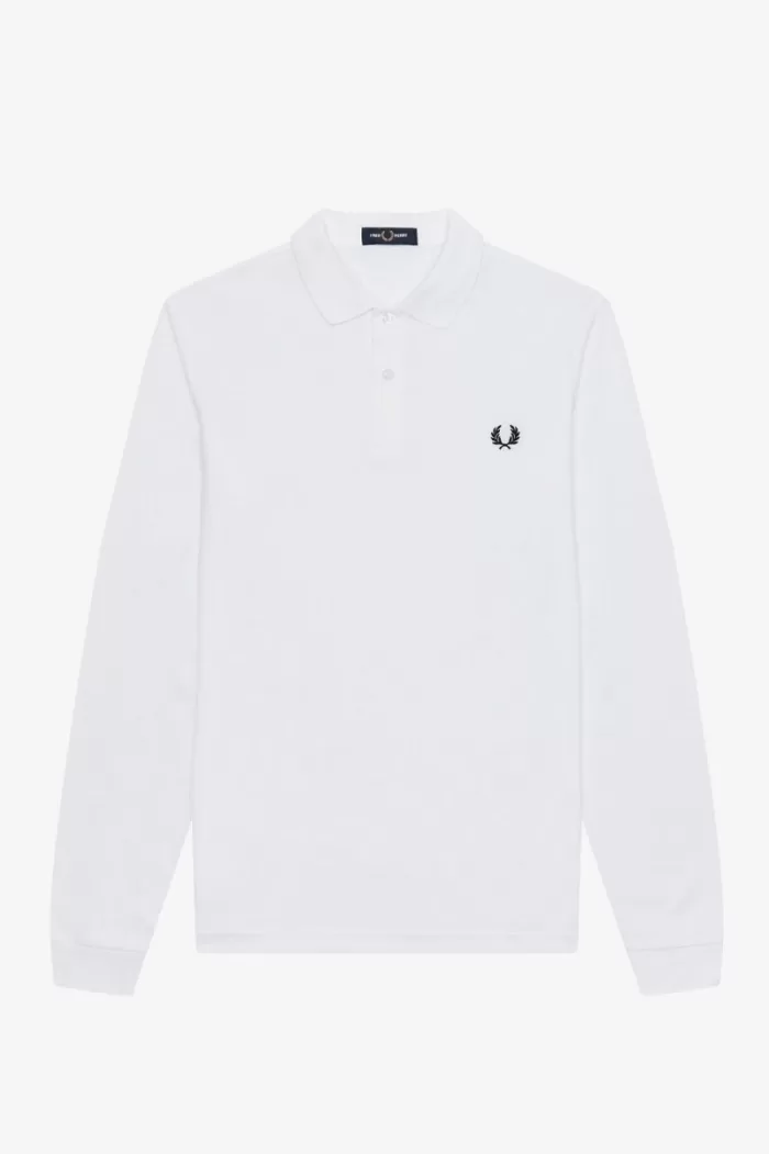 Fred Perry M6006 Men’s Shirt White Navy | OUJDH0658