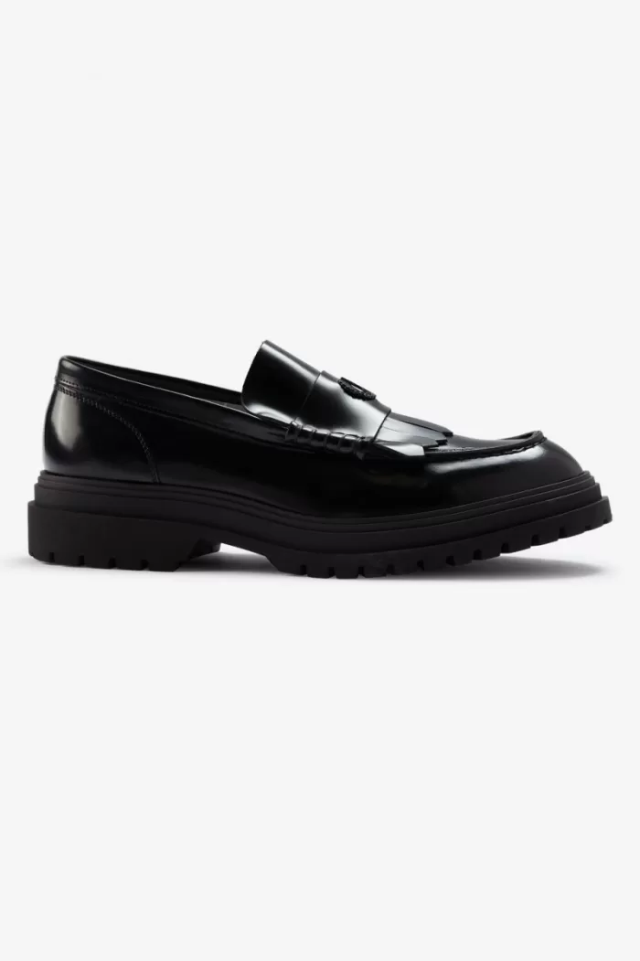 Fred Perry Men’s Loafers Black | YUGZB8527