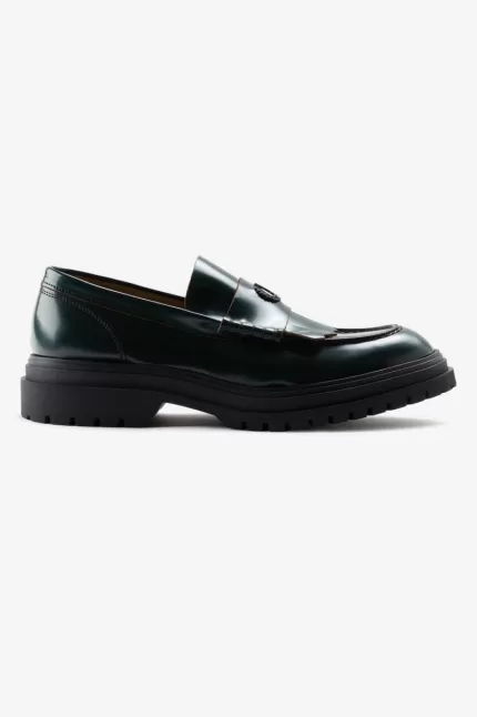 Fred Perry Men’s Loafers Night Green | TUHGY5901